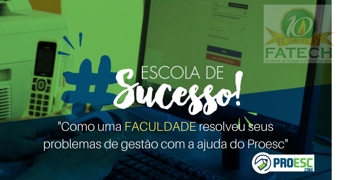 Imagem da série "Escola de Sucesso" em referência ao case da FATECH.