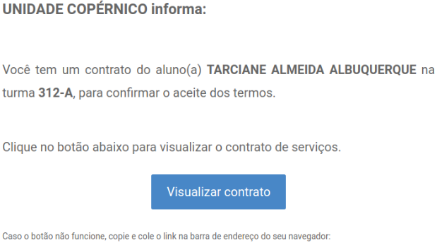 Automatize as matrículas com aceite de contrato